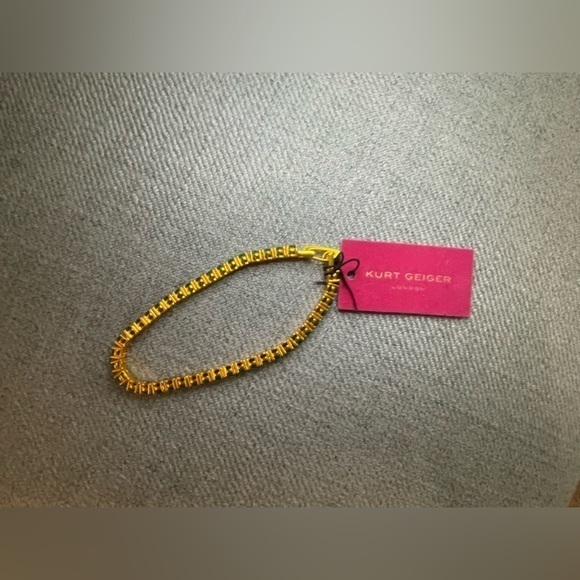 Kurt Geiger London NWT Blue Crystal Tennis Bracelet